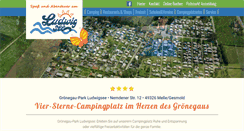Desktop Screenshot of camping-ludwigsee.de